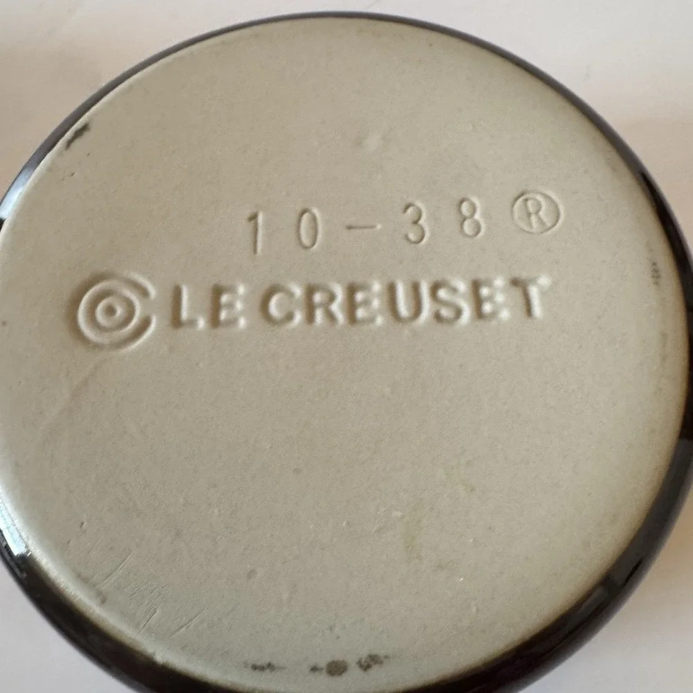 Le Creuset Mini Round Cocotte Set/3 Flint Grey, Fig, Black With Lids Plus Bonus